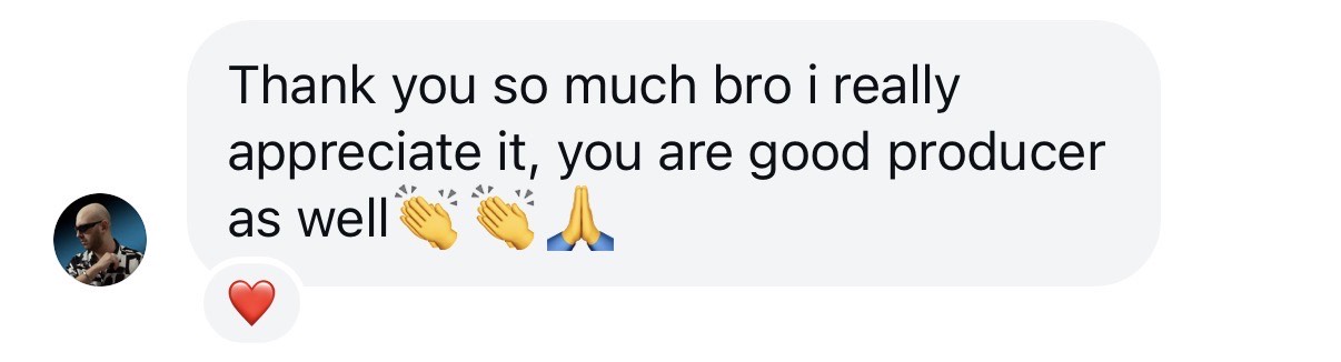 Amesens acknowledging Auscultate's production skills